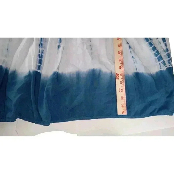 Lane Bryant Women's Dye Midi Dress Size 14 Blue White - Picture 8 of 10